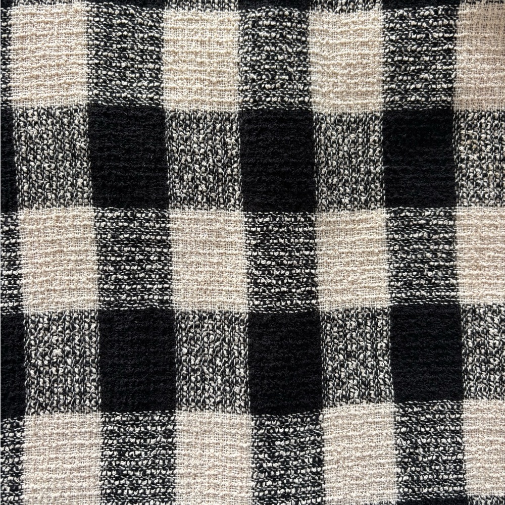 Zara Basic Collection Tweed Checked Top - image 2